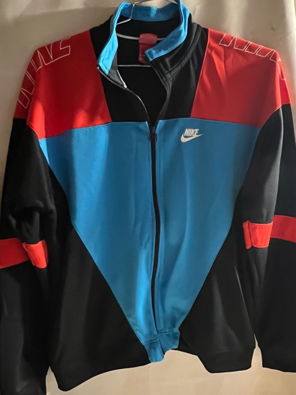 Nike Men’s multi color Colorblock Track Jacket Xl high neck zipup sweatshirt